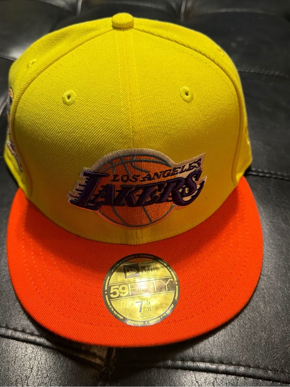 New Era Los Angeles Lakers Yellow and Orange Fitted 59FIFTY Cap